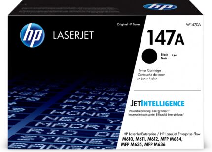 HP 147A Toner cartridge, 10.5K pages ISO/IEC 19752 for HP LaserJet M 611 (W1470A)