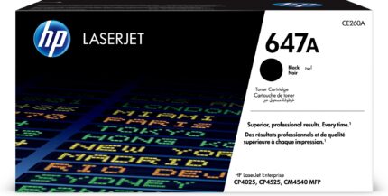 HP647A Toner cartridge black, 8.5K pages ISO/IEC 19798 for HP CLJ CM 4540/CP 4025/CP 4520 (CE260A)