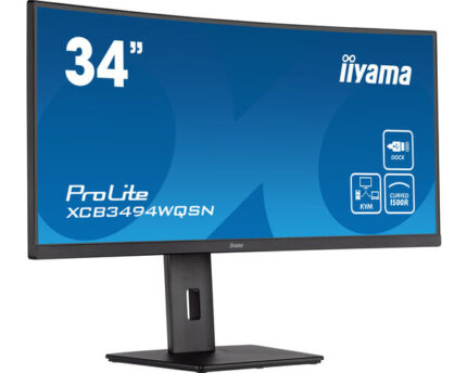 iiyama ProLite XCB3494WQSN-B5 LED display 86.4 cm (34") 3440 x 1440 pixels UltraWide Quad HD Black (XCB3494WQSN-B5)