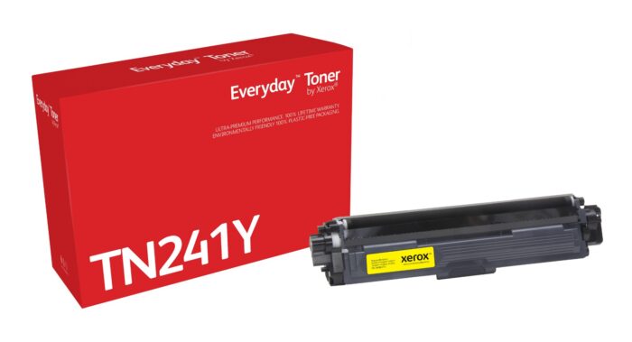 Everyday Yellow Toner by Xerox compatible with Brother TN241Y, Standard capacity (006R03715)