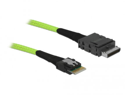 DeLOCK 85801 Serial Attached SCSI (SAS) cable 0.5 m 32 Gbit/s Black, Green (85801)