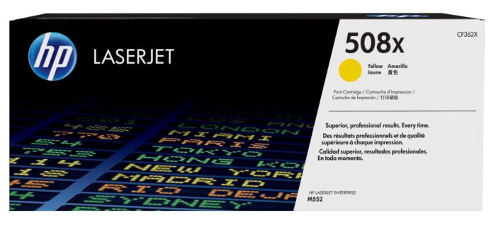 MNczJnGKX0yVULC1K6LVWQ.c-r.jpg HP 508X Toner cartridge yellow, 9.5K pages ISO/IEC 19798 for HP CLJ M 552/E 55040 (CF362X)