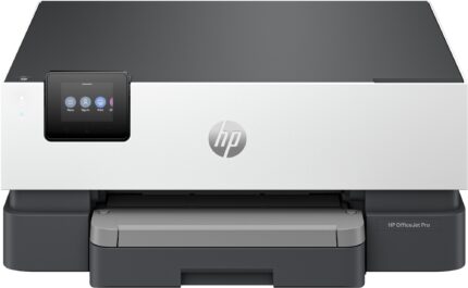 HP OfficeJet Pro 9110b Printer, Color, Printer for Home and home office, Print, Wireless; Two-sided printing; Print from phone or tablet; Touchscreen; Front USB flash drive port (5A0S3B#687)