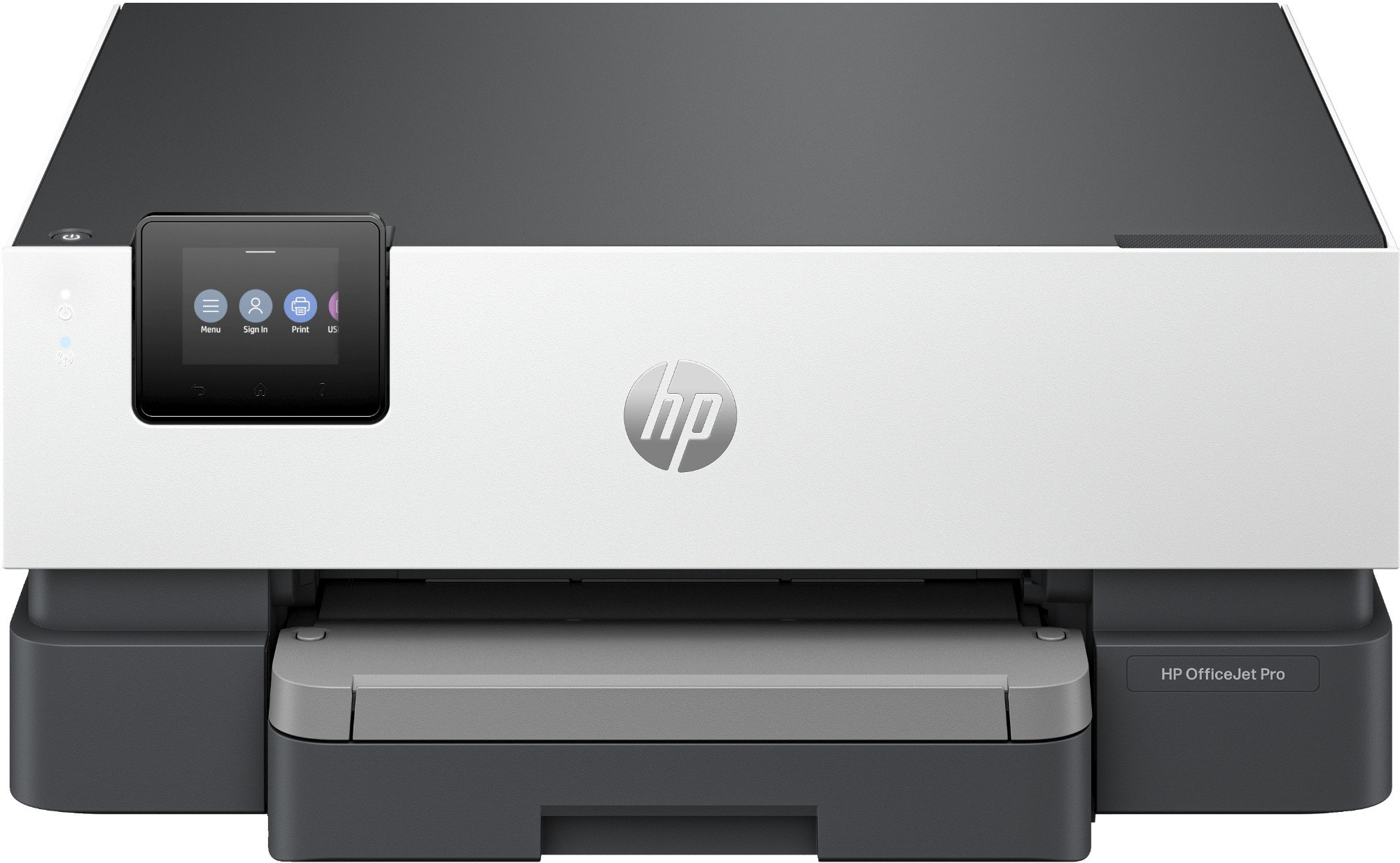 MdsJkmEMvUGN6keDBsKPXw.c-r.jpg HP OfficeJet Pro 9110b Printer, Color, Printer for Home and home office, Print, Wireless; Two-sided printing; Print from phone or tablet; Touchscreen; Front USB flash drive port (5A0S3B#687)