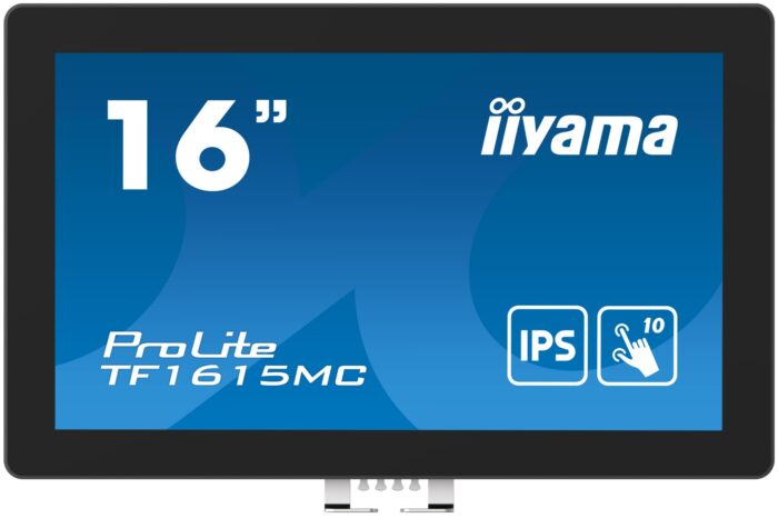 iiyama ProLite TF1615MC-B1 computer monitor 39.6 cm (15.6") 1920 x 1080 pixels Full HD Touchscreen Black (TF1615MC-B1)