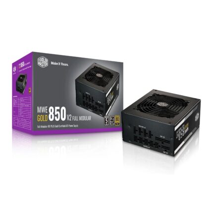 Cooler Master MWE Gold V2 850W 120mm HDB Fan 80 PLUS Gold Fully Modular PSU (MPE-8501-AFAAG-3UK)