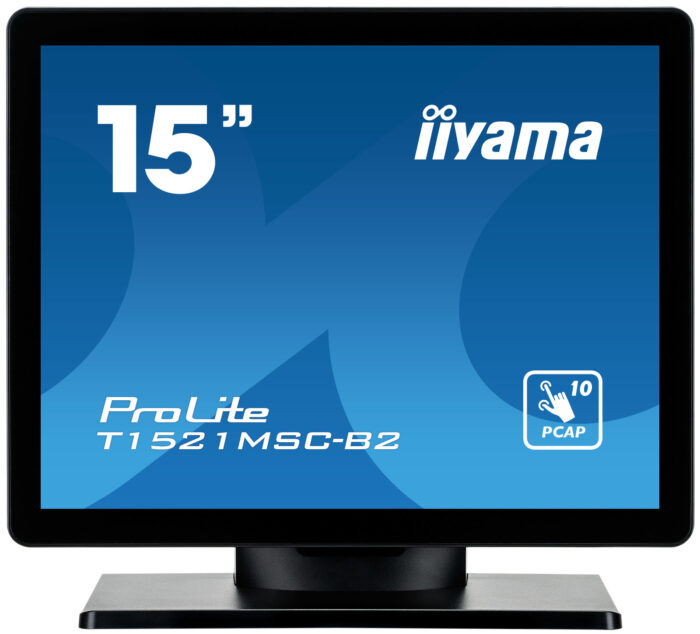 iiyama ProLite T1521MSC-B2 computer monitor 38.1 cm (15") 1024 x 768 pixels XGA LED Touchscreen Tabletop Black (T1521MSC-B2)