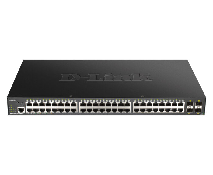 Nx34wXL5rE-RYxDMIWJ-lg.c-r.jpg D-Link DGS-1250-52XMP 52 Port Gigabit Smart Managed Switch with 10G Uplinks & Power over Ethernet (PoE) Black (DGS-1250-52XMP)