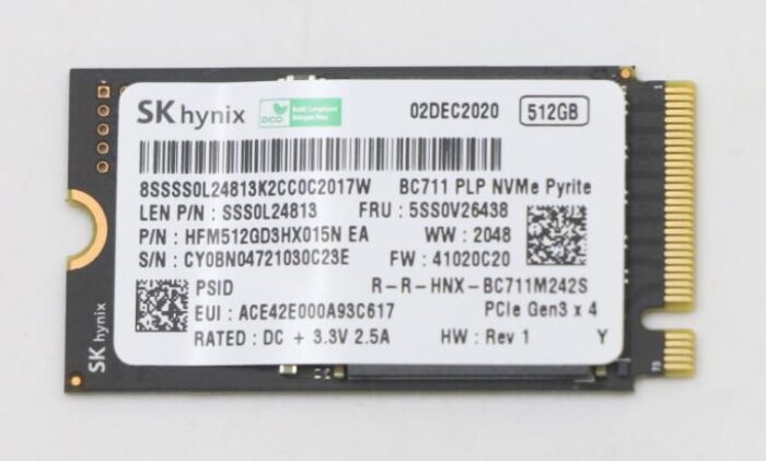 Lenovo SSD_ASM 512G M.2 2242 PCIe3x4 (5SS0V26438)