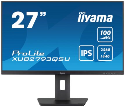 iiyama ProLite XUB2793QSU-B6 LED display 68.6 cm (27") 2560 x 1440 pixels Quad HD Black (XUB2793QSU-B6)