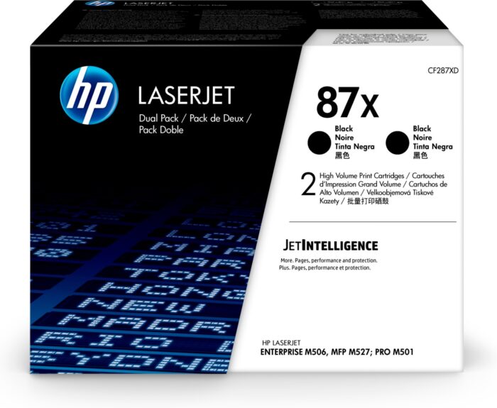 HP 87X Toner cartridge high-capacity twin pack, 2x18K pages ISO/IEC 19752 Pack=2 for HP LaserJet M 506 (CF287XD)