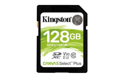 Kingston 128GB SDXC Canvas Select Plus 100R C10 UHS-I U3 V30 (SDS2/128GB)