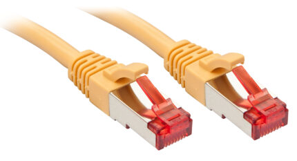 Lindy Rj45/Rj45 Cat6 3m networking cable Yellow S/FTP (S-STP)