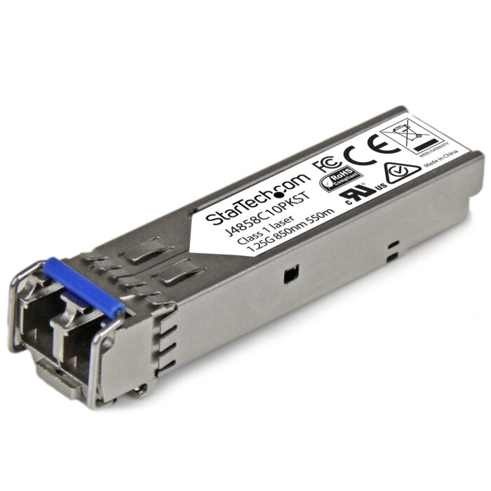 Q2p0E5aQkE6xea5oByZxdQ.c-r.jpg StarTech.com HP J4859C Compatible SFP Transceiver Module - 1000BASE-LX - 10 Pack~10 pack HPE J4859C Compatible SFP Module - 1000BASE-LX - 1GbE Single Mode /Multi Mode Fiber Optic Transceiver - 1GE Gigabit Ethernet SFP - LC 10km - 1310nm - DDM HPE 1400, 17