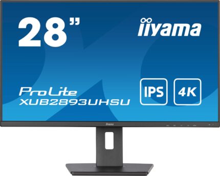 iiyama ProLite computer monitor 71.1 cm (28") 3840 x 2160 pixels 4K Ultra HD LED Black (XUB2893UHSU-B5)