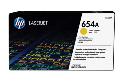 HP 654A Toner cartridge yellow, 15K pages ISO/IEC 19798 for HP Color LaserJet M 651 (CF332A)