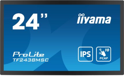 iiyama PROLITE Digital A-board 61 cm (24") LED 600 cd/m? Full HD Black Touchscreen (TF2438MSC-B1)