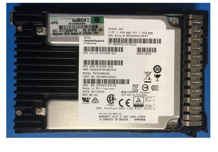 HPE 900GB SAS 12G SFF RI DS SC (872432-001)