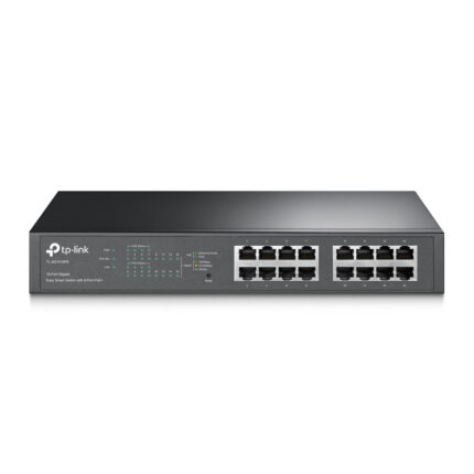 TP-Link network switch Managed L2 Gigabit Ethernet (10/100/1000) Power over Ethernet (PoE) Black (TL-SG1016PE)