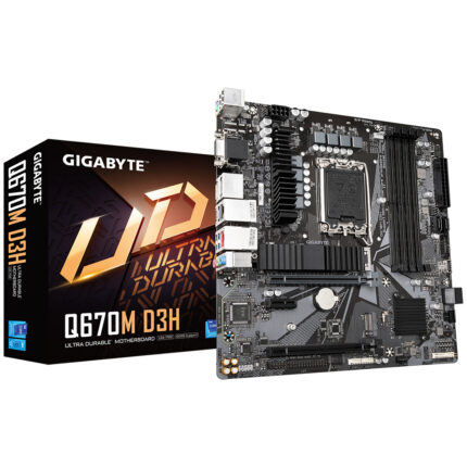 Gigabyte Q670M D3H (rev. 1.0) Intel Q670 LGA 1700 micro ATX (Q670M D3H)