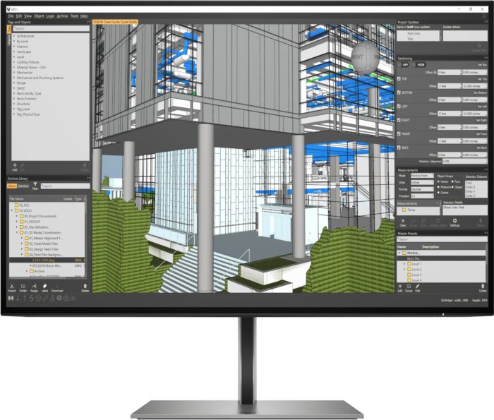 HP Z24n G3 computer monitor 61 cm (24") 1920 x 1200 pixels WUXGA Black (1C4Z5AT#ABB)