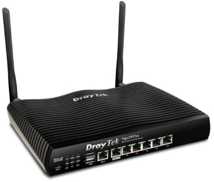 DrayTek Vigor 2927ax wireless router Gigabit Ethernet Dual-band (2.4 GHz / 5 GHz) Black (V2927AX-K)