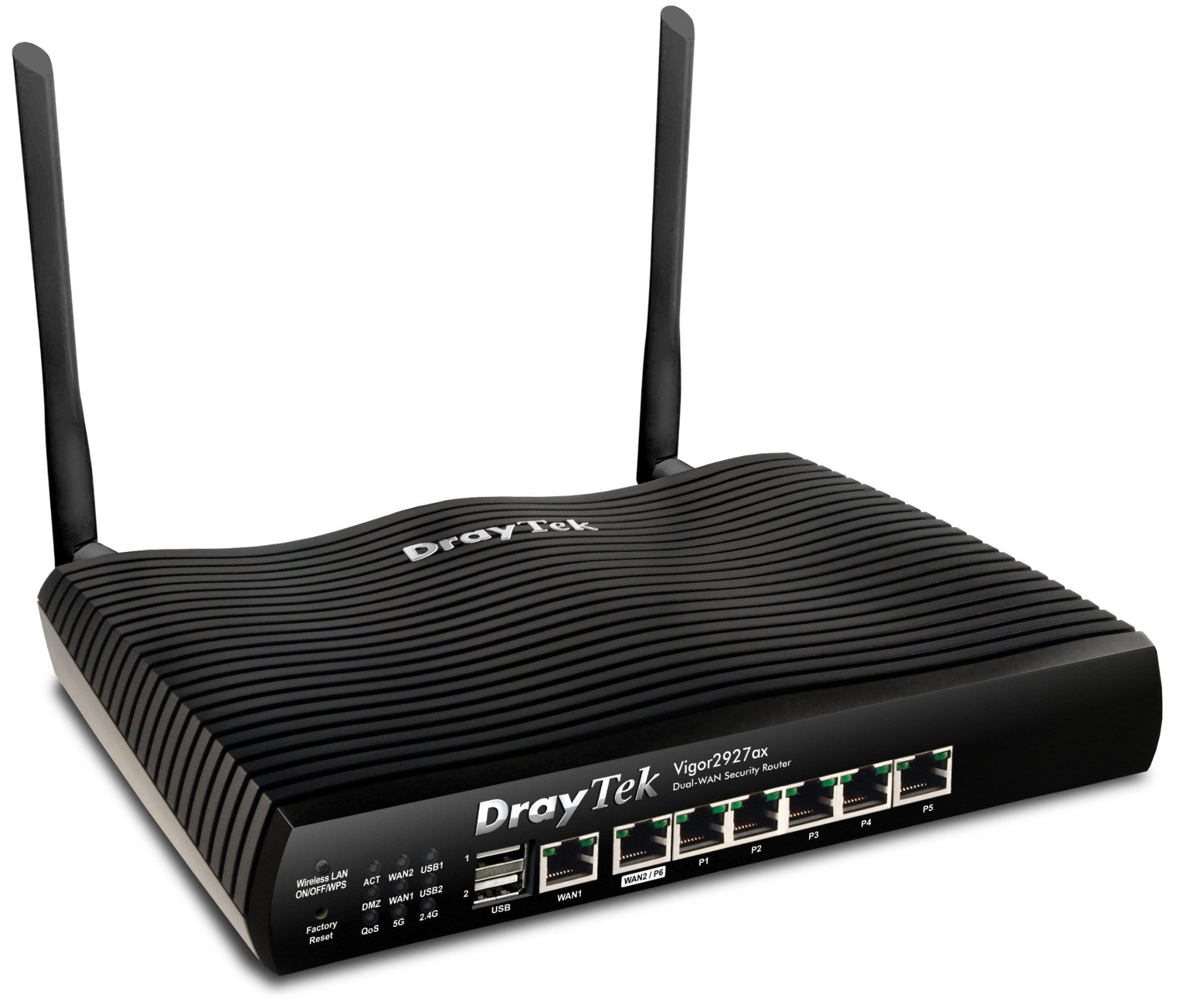 Ru7P-0Fpy0myljwn3C0AQA.c-r.jpg DrayTek Vigor 2927ax wireless router Gigabit Ethernet Dual-band (2.4 GHz / 5 GHz) Black (V2927AX-K)