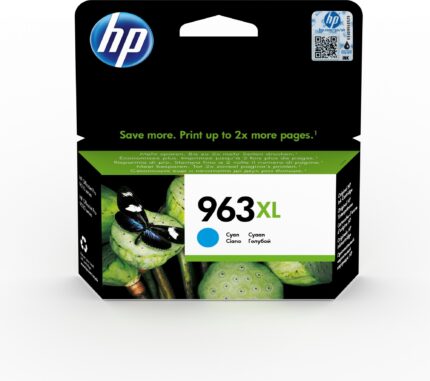 HP 3JA27AE/963XL Ink cartridge cyan high-capacity, 1.6K pages 22.77ml for HP OJ Pro 9010/e/9020/9020 e (3JA27AE)