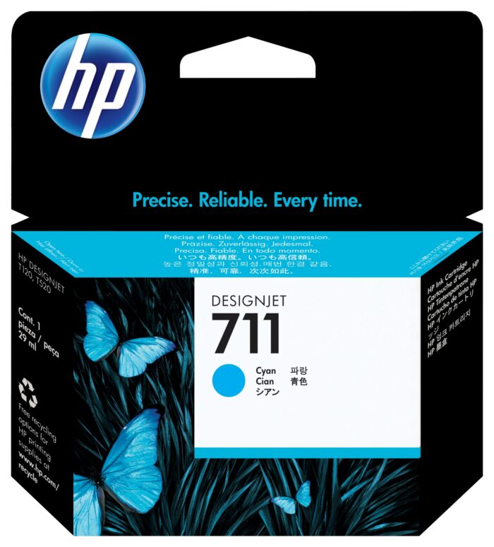 HP 711 Ink cartridge cyan 29ml for HP DesignJet T 520 (CZ130A)