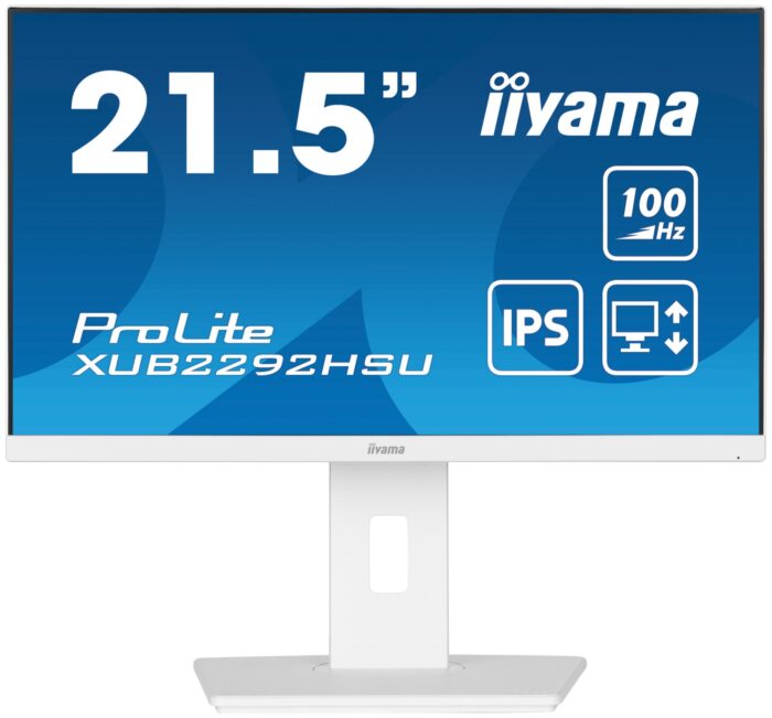 iiyama ProLite XUB2292HSU-W6 computer monitor 54.6 cm (21.5") 1920 x 1080 pixels Full HD LED White (XUB2292HSU-W6)