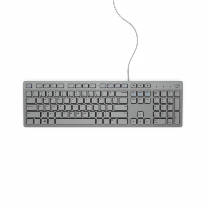 DELL KB216 keyboard USB QWERTY US International Grey (580-ADHR)