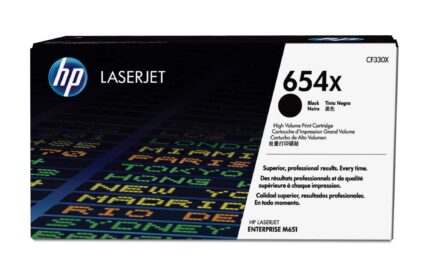 HP 654X Toner cartridge black, 20.5K pages ISO/IEC 19798 for HP Color LaserJet M 651 (CF330X)