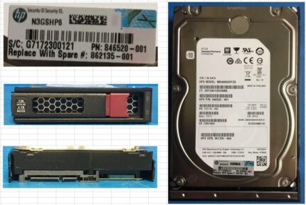 HP Hewlett Packard Enterprise HDD 4TB 6G 7.2K LFF SATA MDL (862135-001)