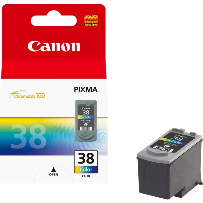 Canon 2146B001/CL-38 Printhead cartridge color, 207 pages ISO/IEC 24711 9ml for Canon Pixma IP 2500/2600/MX 300 (2146B001)