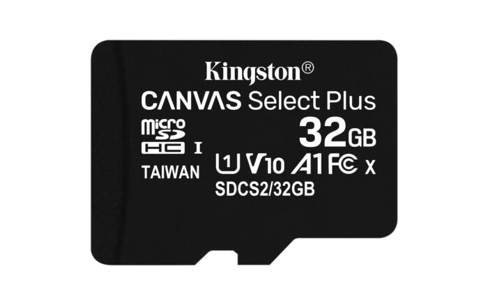 Kingston 32GB micSDHC Canvas Select Plus 100R A1 C10 Card + ADP (SDCS2/32GB)