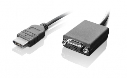 Lenovo HDMI / VGA 0.2 m Black (0B47069)