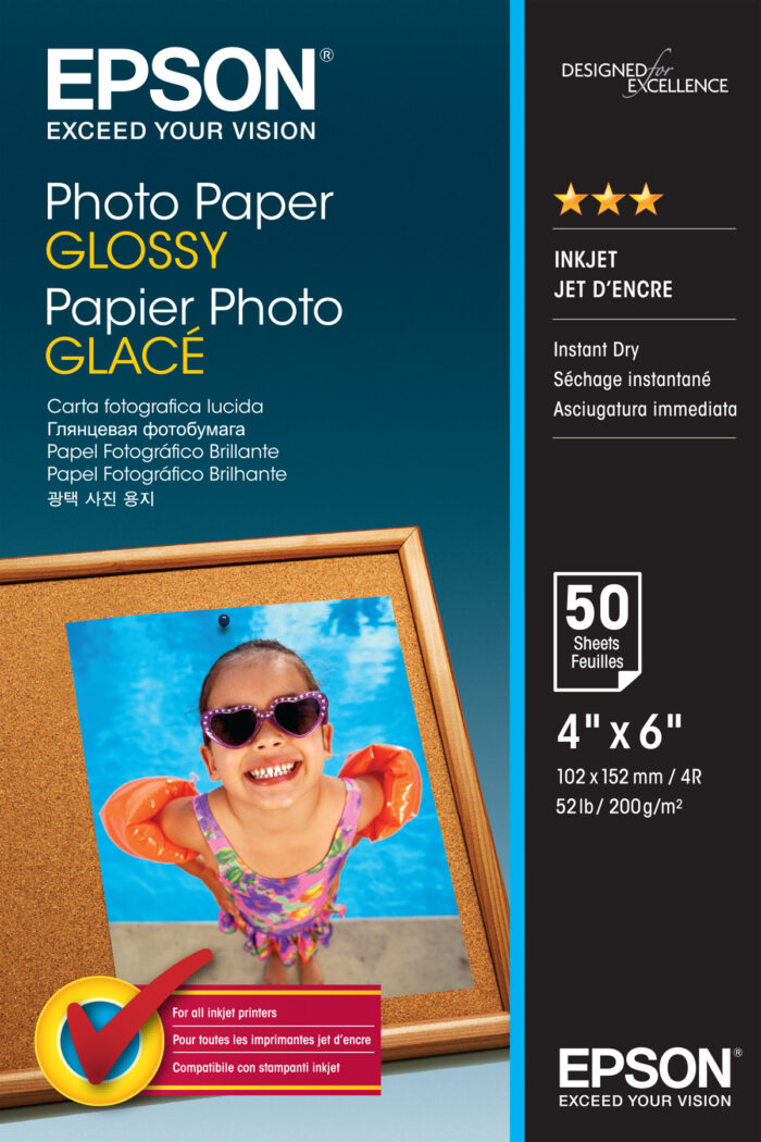 Epson Photo Paper Glossy - 10x15cm - 50 sheets (C13S042547)