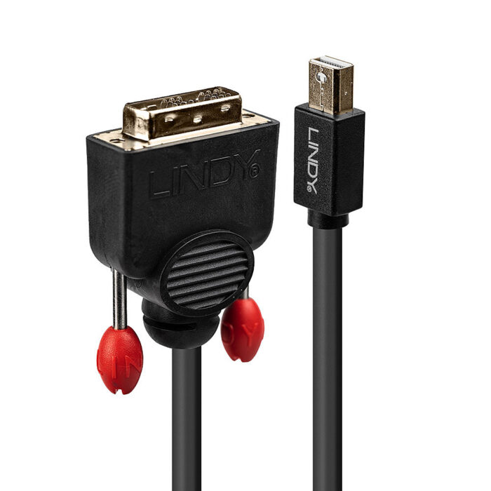 U1106EOUEEC3NG6hhVJ-hA.c-r.jpg Lindy 2m Mini DisplayPort to DVI Cable, Black
