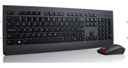 Lenovo 4X30H56796 keyboard Mouse included RF Wireless QWERTY US English Black (4X30H56796)