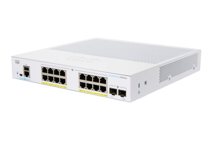 Cisco Business CBS250-16P-2G Smart Switch | 16 Port GE | PoE | 2x1G SFP | Limited Lifetime Protection (CBS250-16P-2G) (CBS250-16P-2G-UK)