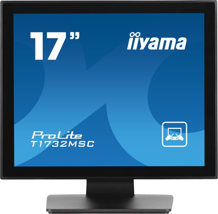 iiyama ProLite T1732MSC-B1SAG computer monitor 43.2 cm (17") 1280 x 1024 pixels Full HD LED Touchscreen Tabletop Black (T1732MSC-B1SAG)