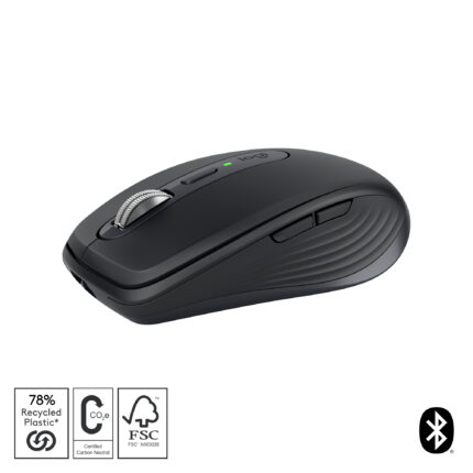 Logitech MX Anywhere 3S mouse Right-hand RF Wireless + Bluetooth Laser 8000 DPI