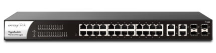 Draytek P1282 Managed Gigabit Ethernet (10/100/1000) Power over Ethernet (PoE) 1U Black (VSP1282-K)