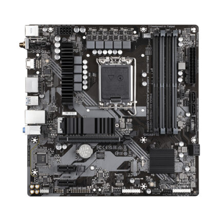 Gigabyte B760M DS3H AX DDR4 Motherboard - Supports Intel Core 14th Gen CPUs, 6+2+1 Phases Digital VRM, up to 5333MHz DDR4 (OC), 2xPCIe 4.0 M.2, Wi-Fi 6E, 2.5GbE LAN, USB 3.2 Gen2 (B760M DS3H AX DDR4)