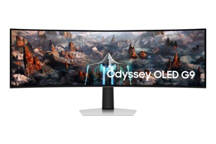 Samsung Odyssey S49CG934SU computer monitor 124.5 cm (49") 5120 x 1440 pixels DQHD OLED Silver