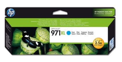 HP 971XL Ink cartridge cyan high-capacity, 6.6K pages ISO/IEC 24711 86.5ml for HP OfficeJet Pro X (CN626AE)