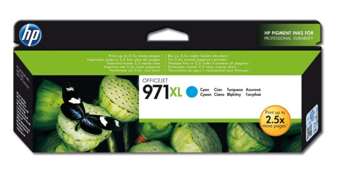 VKZHOF9C80mMRNsbQAitdg.c-r.jpg HP 971XL Ink cartridge cyan high-capacity, 6.6K pages ISO/IEC 24711 86.5ml for HP OfficeJet Pro X (CN626AE)