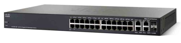 Cisco SG350-28P-K9-EU-WS network switch Managed L3 Gigabit Ethernet (10/100/1000) Power over Ethernet (PoE) Black (SG350-28P-K9-EU/WS)