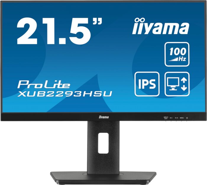 iiyama ProLite XUB2293HSU-B6 computer monitor 54.6 cm (21.5") 1920 x 1080 pixels Full HD LED Black (XUB2293HSU-B6)