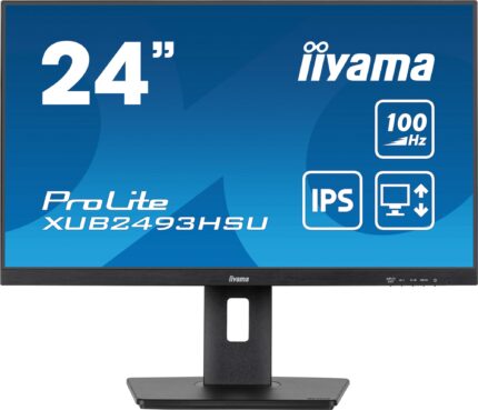 iiyama ProLite computer monitor 60.5 cm (23.8") 1920 x 1080 pixels Full HD LED Black (XUB2493HSU-B6)